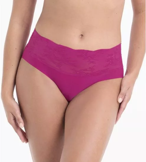Culotte haute Essential Lace Candy Pink