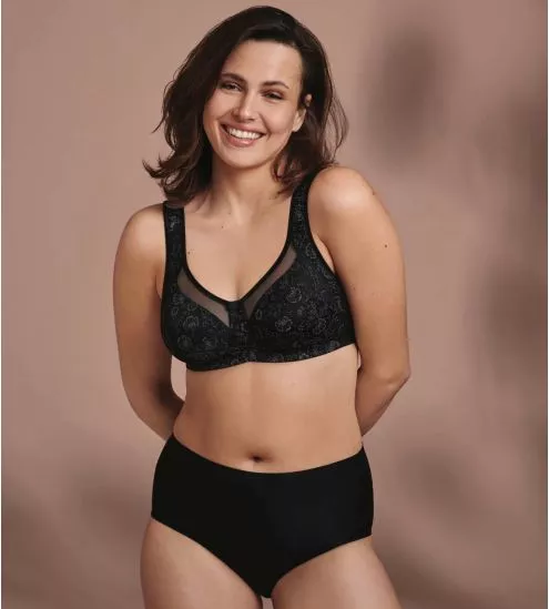 Soutien gorge sans armatures Top Comfort Clara Art Black Anthracite