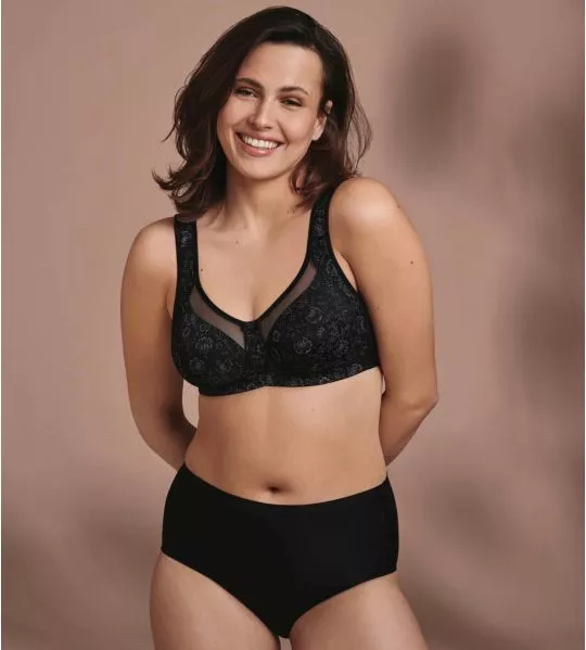 Soutien gorge sans armatures Top Comfort Clara Art Black Anthracite