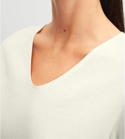 T-shirt femme blanc en...