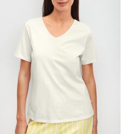 T-shirt femme blanc en coton Favourites Ocean Star Dust