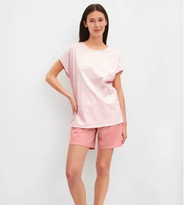 Pyjama short femme Lovely Nights Peach Cream