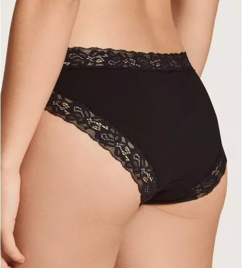 Culotte en dentelle Natural Comfort Lace Noir