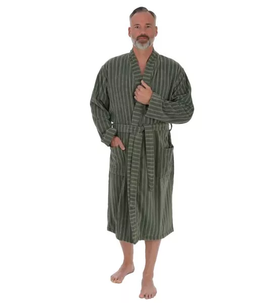 Peignoir homme en velours 120cm Vert