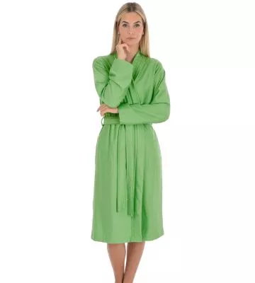 Peignoir femme manches longues 110cm Whitegreen