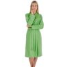 Peignoir femme manches longues 110cm Whitegreen