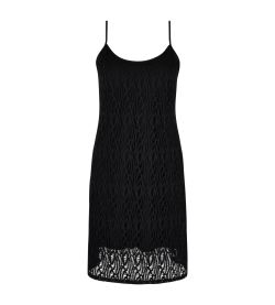 Robe de plage noire L'Ondine