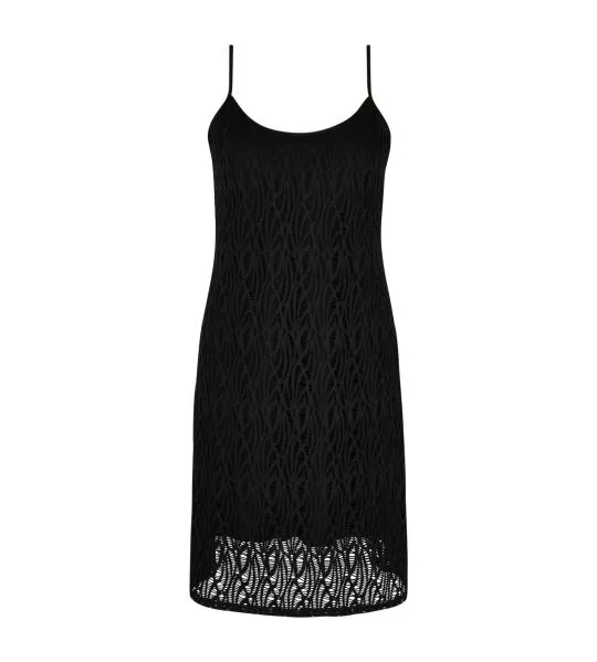 Robe de plage noire L'Ondine