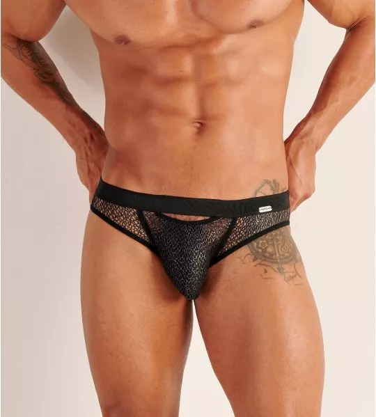 Slip sexy homme Night Universe Silver Grey