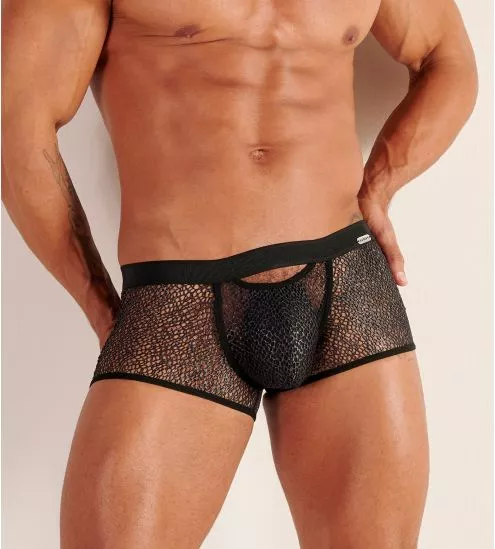 Boxer sexy homme Night Universe Silver Grey