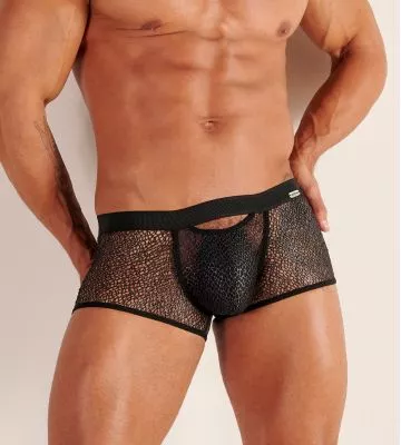 Boxer sexy homme Night Universe Silver Grey