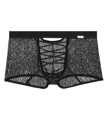 Boxer sexy homme Night Universe Silver Grey