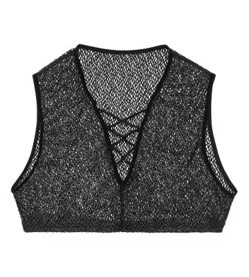 Bustier homme avec laçage Night Universe Silver Grey