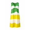 Robe sans manches effet lin Vert