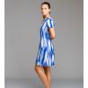 Robe manches courtes légère Blanc & Bleu