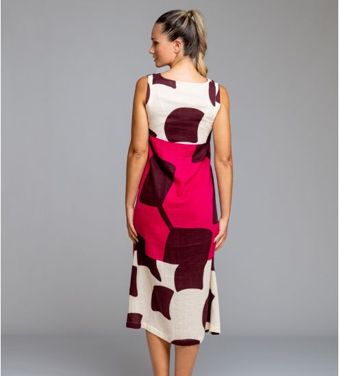 Robe longue sans manches Rose & Rouge