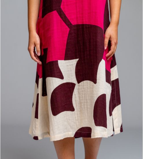 Robe longue sans manches Rose & Rouge
