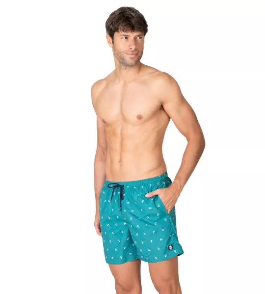 Short de bain Vert