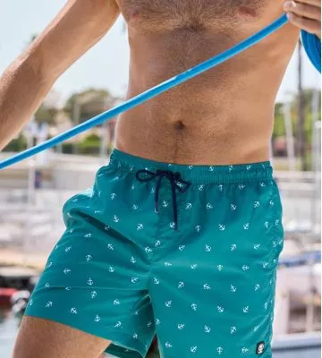 Short de bain homme Vert