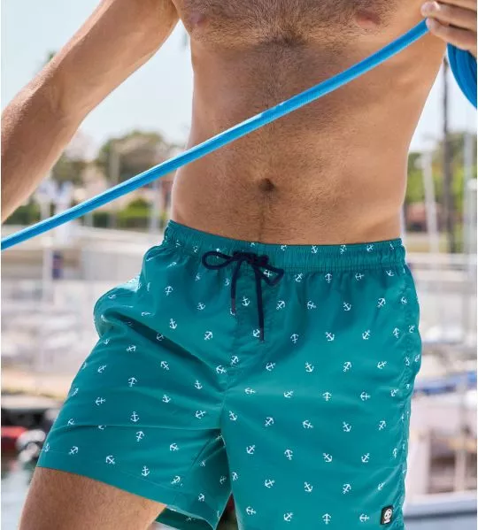 Short de bain Vert