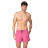 Short de bain homme uni Magenta