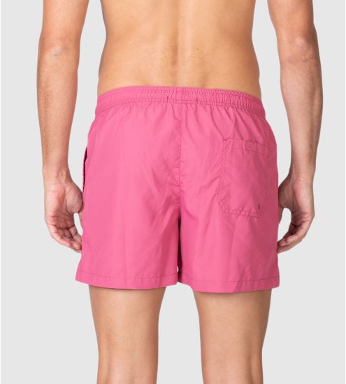 Short de bain homme uni Magenta