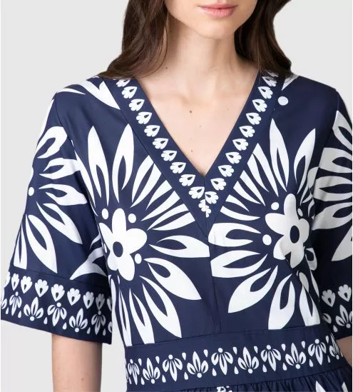 Robe longue bleue marine...