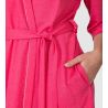Peignoir kimono femme manches 3/4 Fuschia