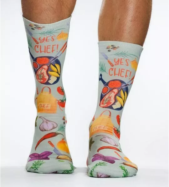 Chaussettes homme "Yes Chef"