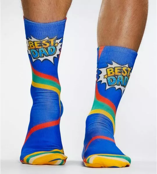 Chaussettes imprimé "Best Dad"