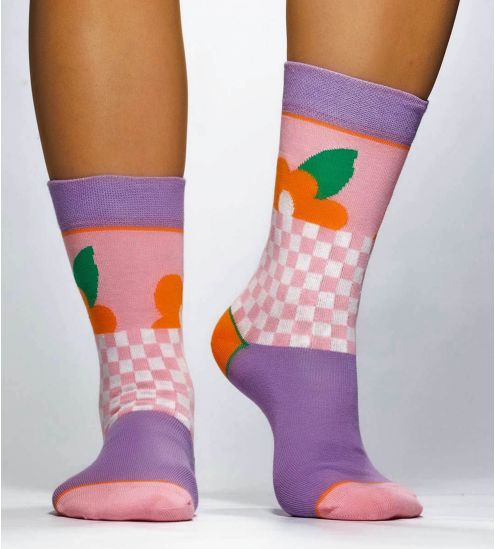 Chaussettes vintage fleurs...