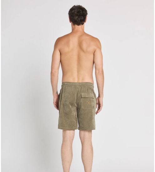 Short de plage kaki