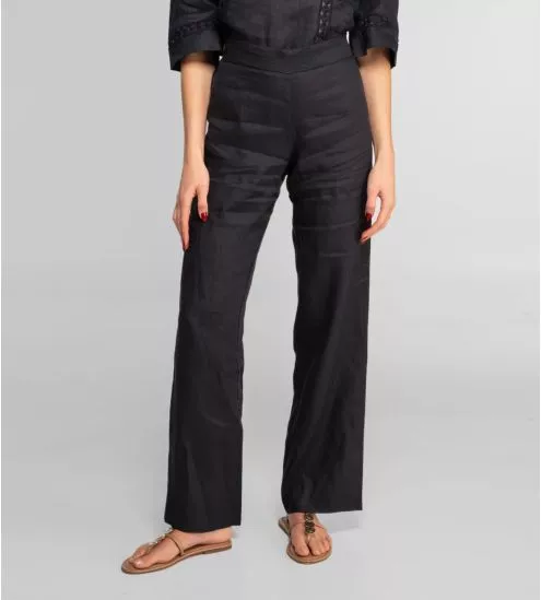 Pantalon en lin femme Deep Blue