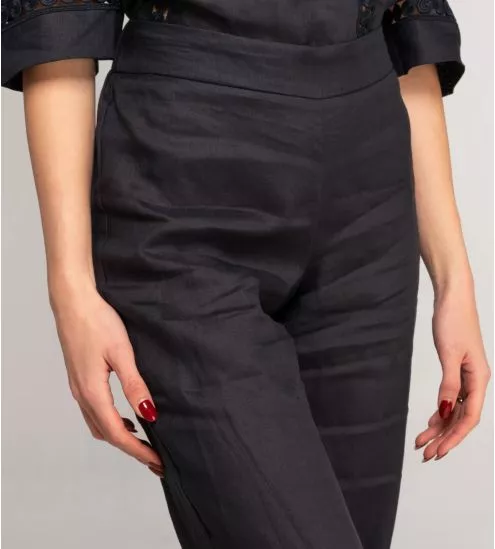 Pantalon en lin femme Deep Blue