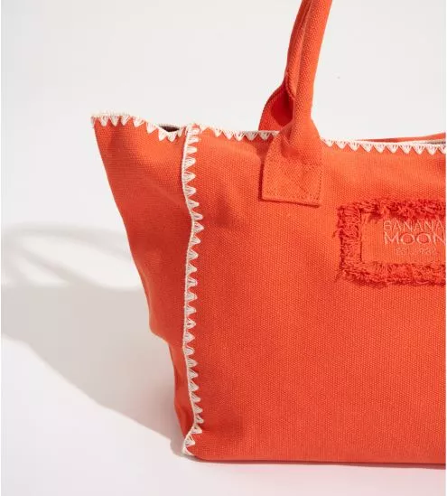 Sac de plage orange détails...