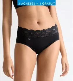 Slip midi Sloggi Romance NOIR