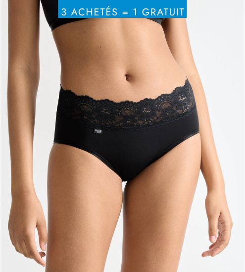 Midi Slip Sloggi Black Romance