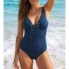 Swimsuit 1 piece laced marine pace