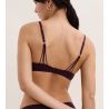 Soutien gorge triangle mono armature Éloge du Désir Deep Berry