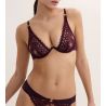 Soutien gorge triangle mono armature Éloge du Désir Deep Berry
