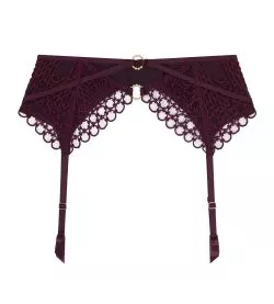 Porte jarretelles Éloge du Désir Deep Berry