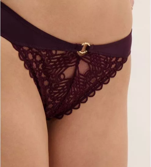 Slip brésilien Éloge du Désir Deep Berry