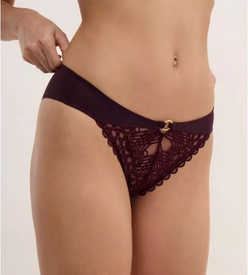 Slip brésilien Éloge du Désir Deep Berry