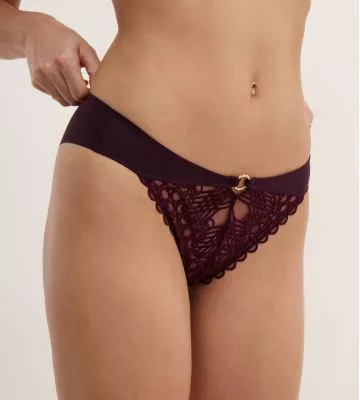 Slip brésilien Éloge du Désir Deep Berry