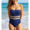 Badeanzug 1 Stück Bustier Venezia Marine