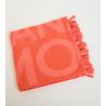 Drap de plage en éponge Corail
