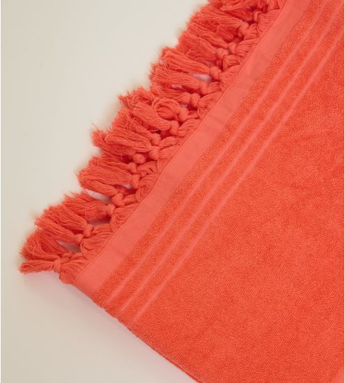Drap de plage en éponge Corail