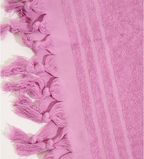 Drap de plage en éponge Violet