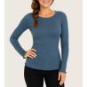 Pullover Blaue Wolle & Seide Tempet