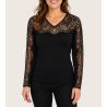 Sweater Flat Coast Lace Lace & Black Silk